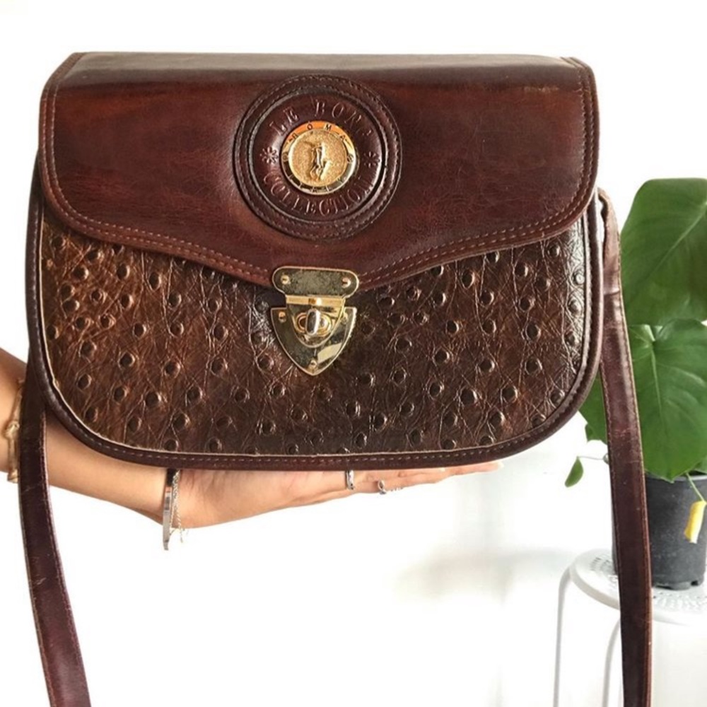Fine leather vintage bag